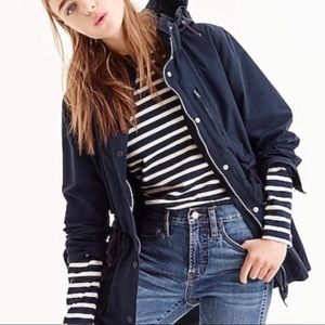 J.Crew Perfect Navy Rain Jacket